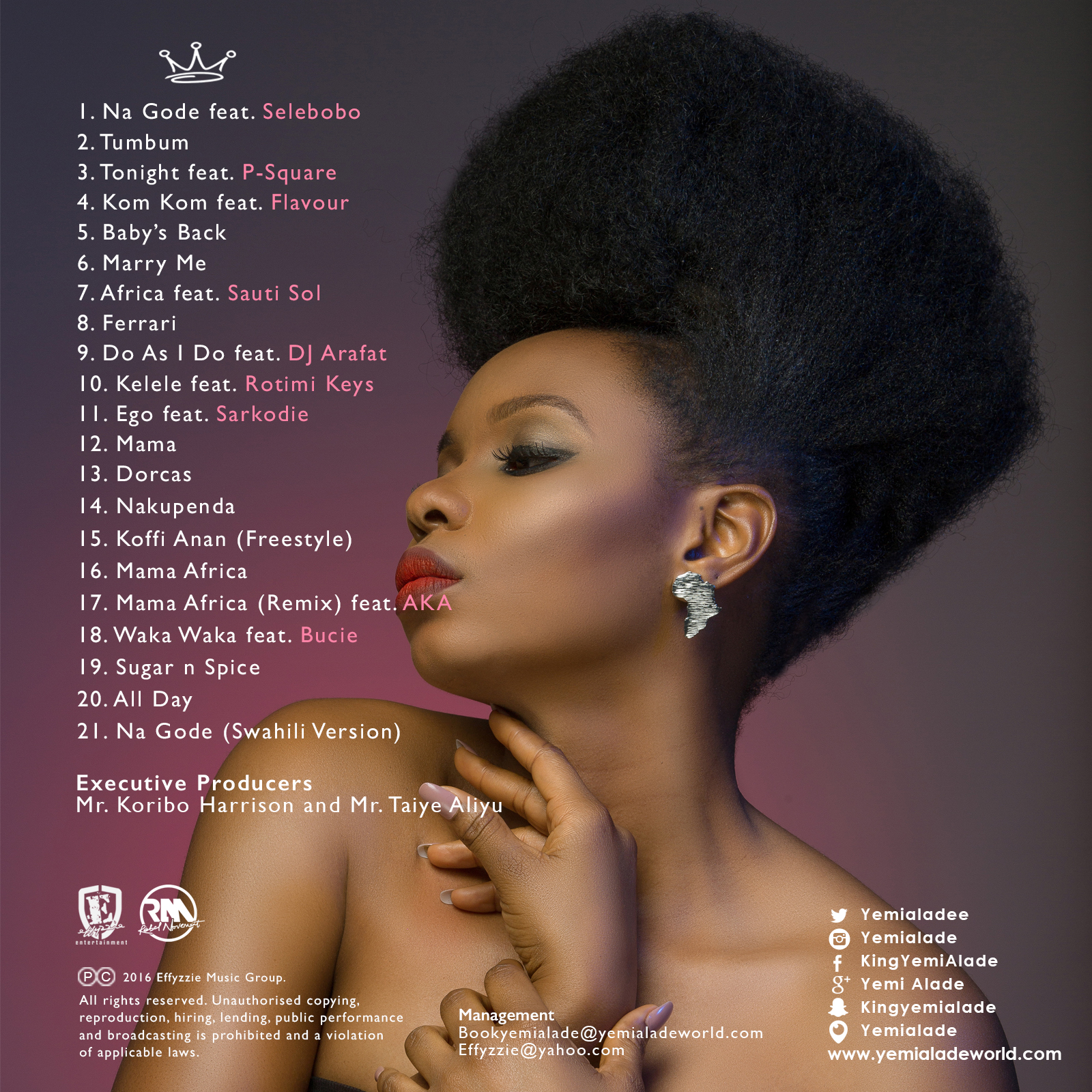 1600px x 1600px - Yemi Alade Announces â€œMama Africaâ€ (Deluxe Edition) Featuring ...